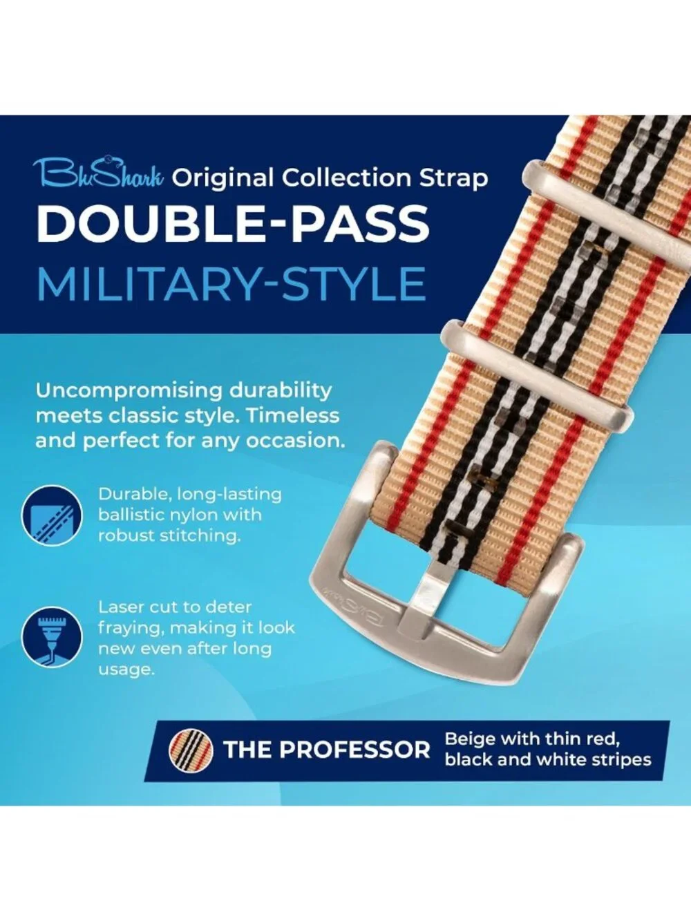 Military-Style Waterproof Watch Strap | Durable, Adjustable, Fashionable